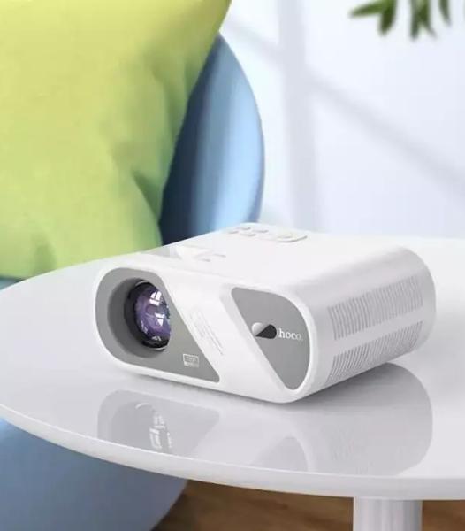 HOCO HD Ready DT1 Projecteur Blanc Wi-Fi Bluetooth 720P Jusqu’à 200 pouces